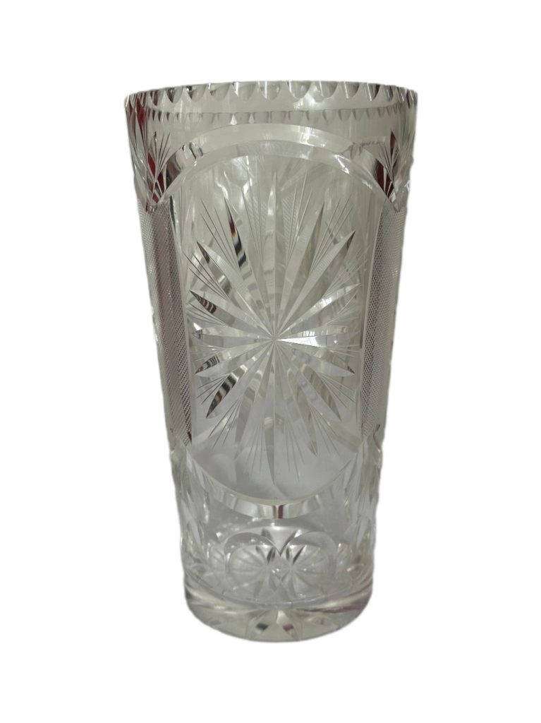 FLORERO TIPO CRISTAL CHECOSLOVACO