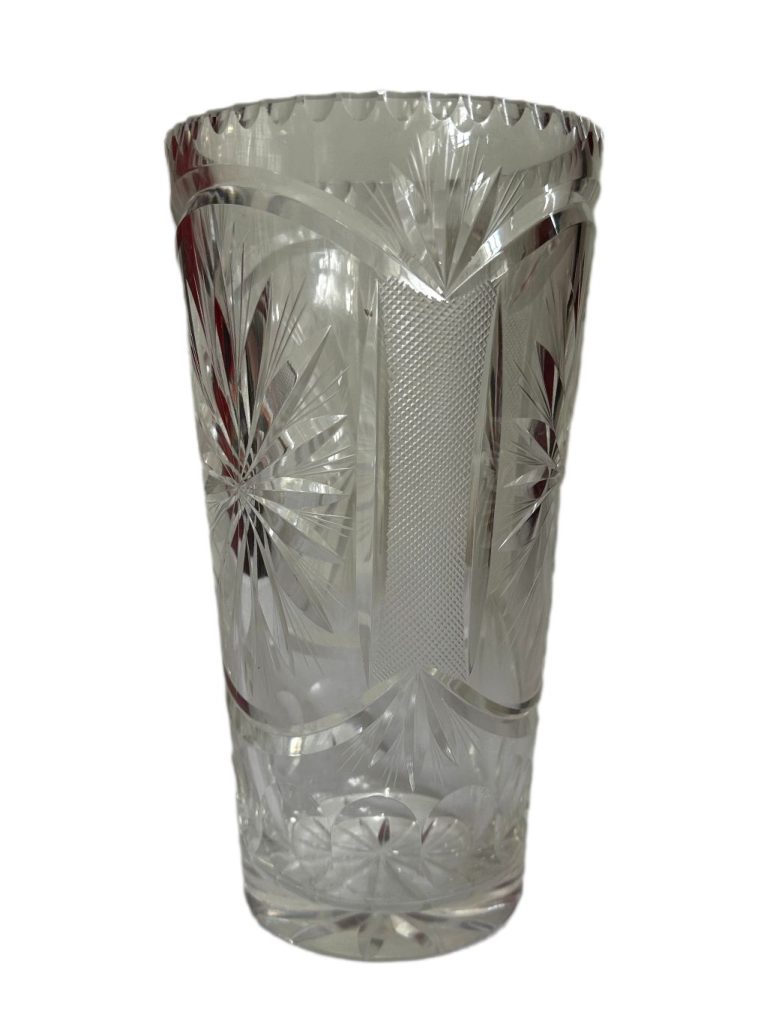 FLORERO TIPO CRISTAL CHECOSLOVACO - Imagen 2