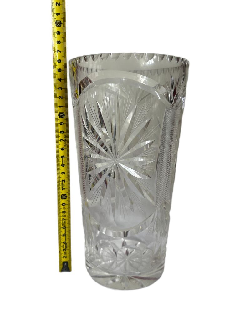 FLORERO TIPO CRISTAL CHECOSLOVACO - Imagen 9
