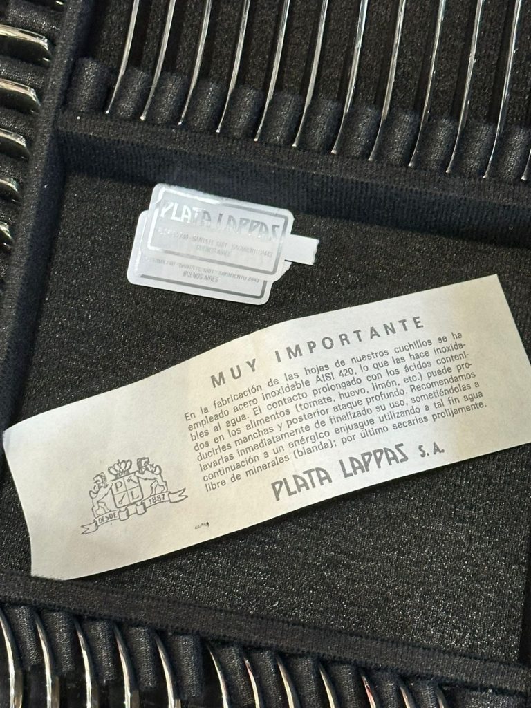 GRAN SET DE CUBIERTOS PLATA LAPPAS S.A – 129 PIEZAS EN COFRE DE LUJO - Imagen 11