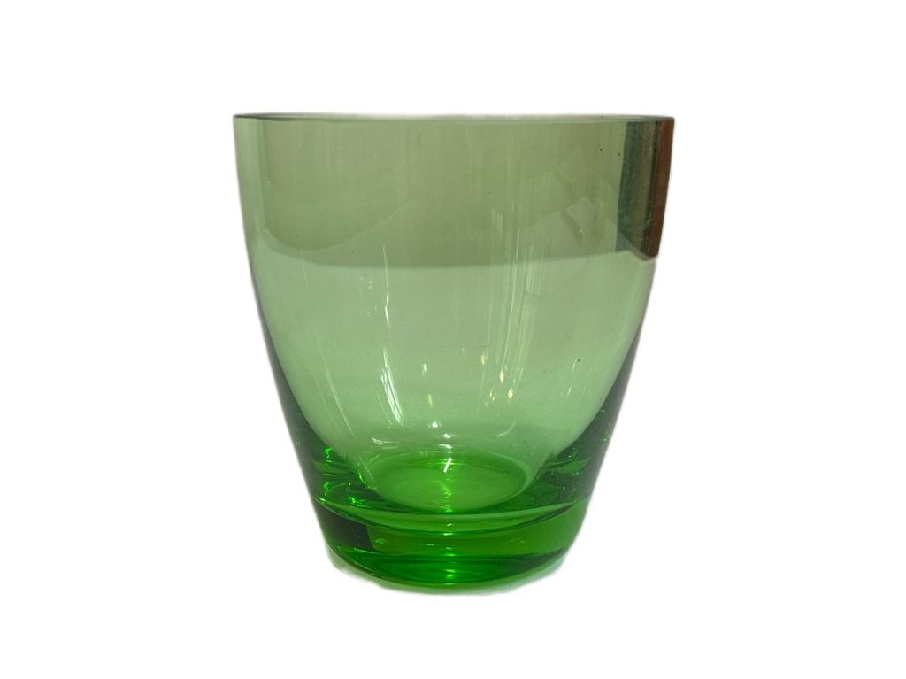 Vaso / recipiente decorativo de vidrio verde - Imagen 3
