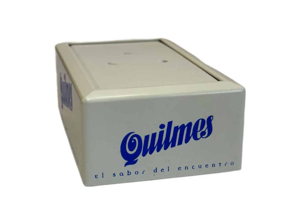 Par de servilleteros antiguos Quilmes publicidad vintage - Imagen 2