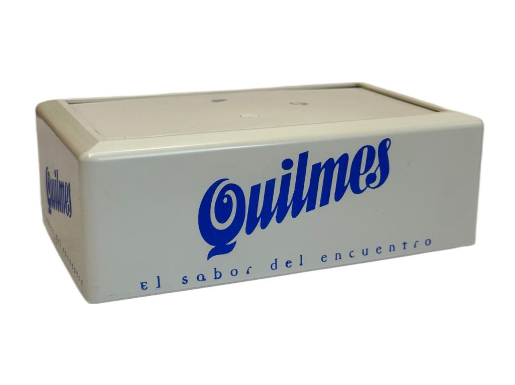 Par de servilleteros antiguos Quilmes publicidad vintage - Imagen 3
