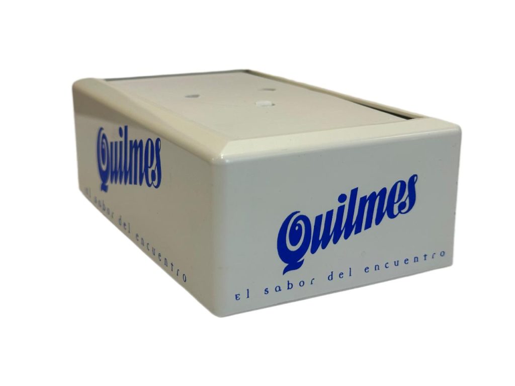 Par de servilleteros antiguos Quilmes publicidad vintage - Imagen 4