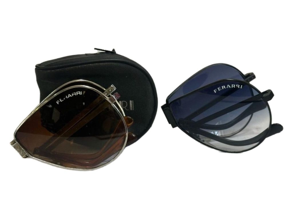 LENTES DE SOL FERRARI SISTEMA PLEGABLE VINTAGE