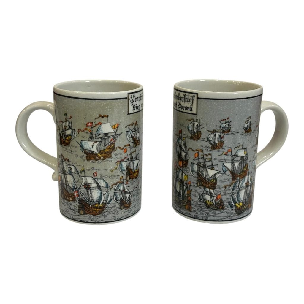 Par de jarras chopp de ceramica vintage Ancers