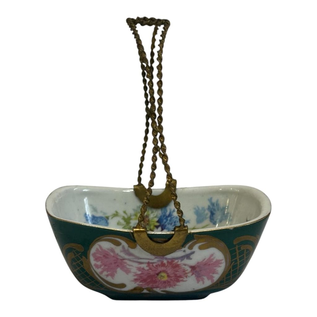 Cuenco pequeño de porcelana con asa metalica - Petit Paris Ind Arg