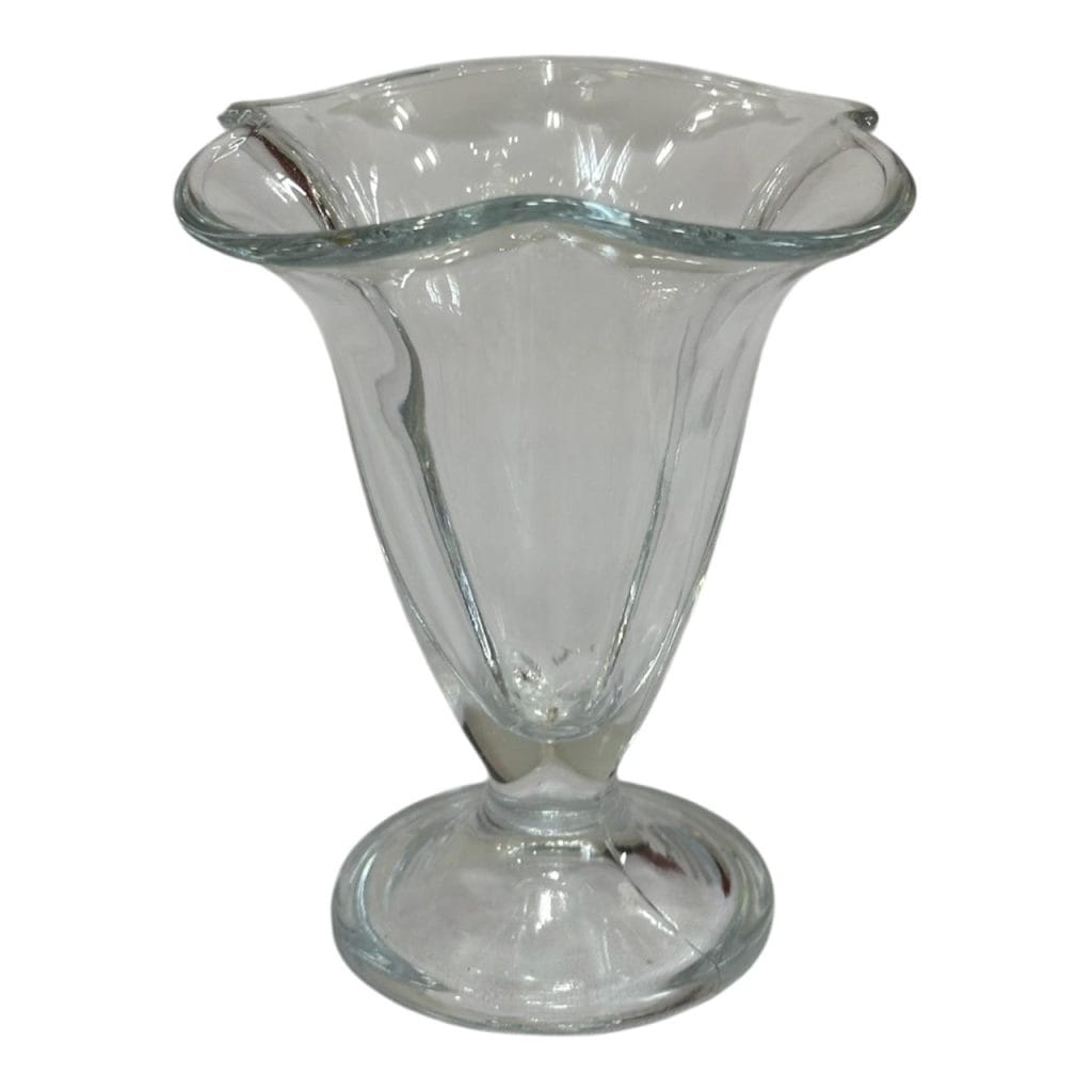 Set de 5 copas de vidrio con borde ondulado - Imagen 2