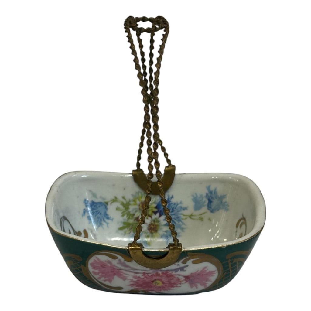 Cuenco pequeño de porcelana con asa metalica - Petit Paris Ind Arg - Imagen 2