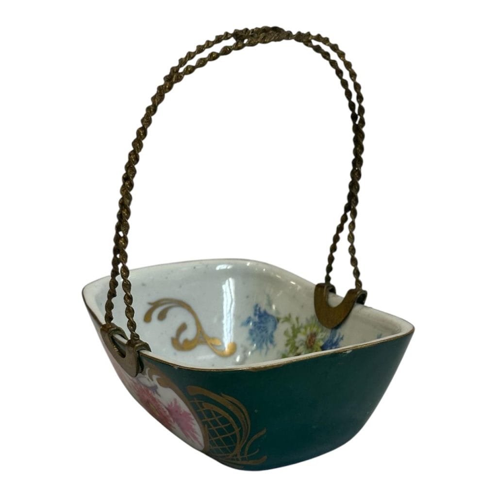 Cuenco pequeño de porcelana con asa metalica - Petit Paris Ind Arg - Imagen 3
