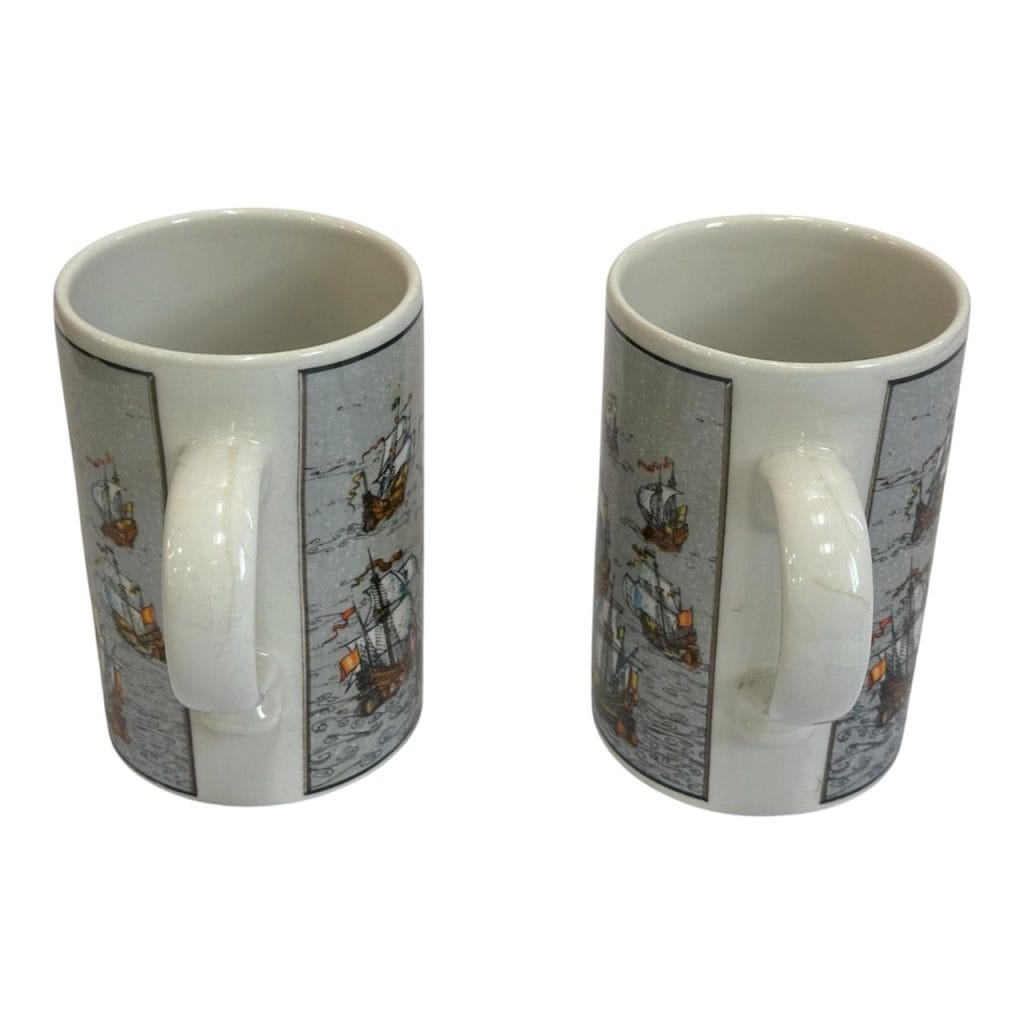 Par de jarras chopp de ceramica vintage Ancers - Imagen 4