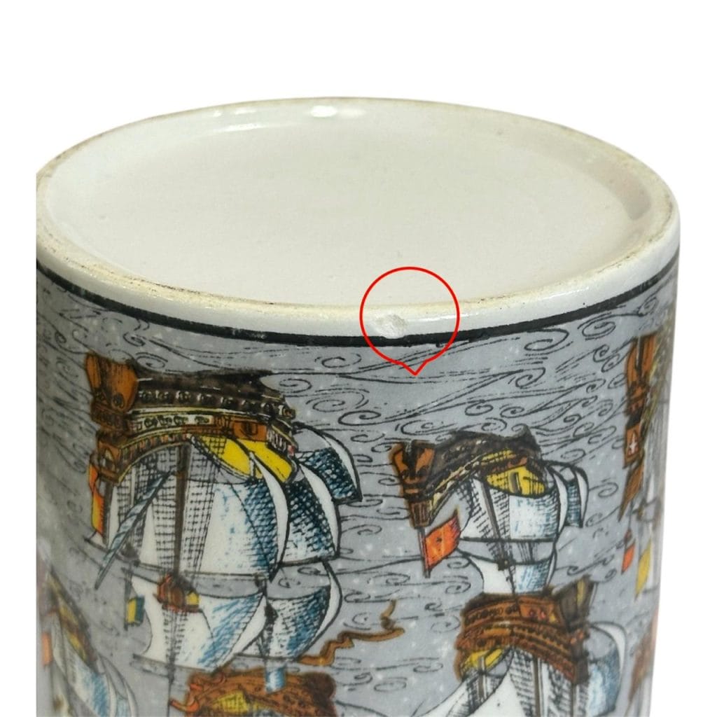 Par de jarras chopp de ceramica vintage Ancers - Imagen 5