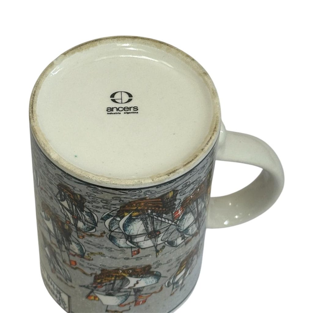 Par de jarras chopp de ceramica vintage Ancers - Imagen 6