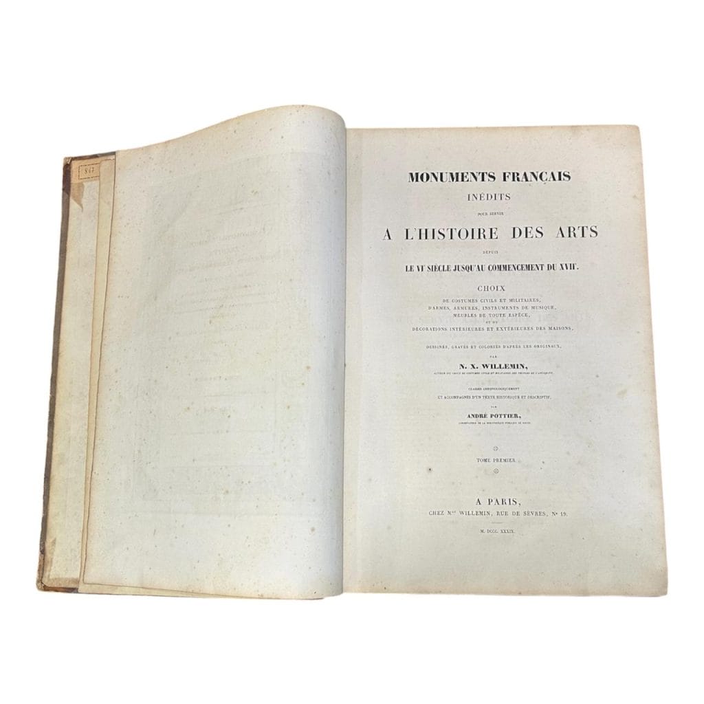 OBRA MONUMENTAL: “MONUMENTS FRANÇAIS INÉDITS” (2 TOMOS) – N. X. WILLEMIN (1839) - Imagen 8