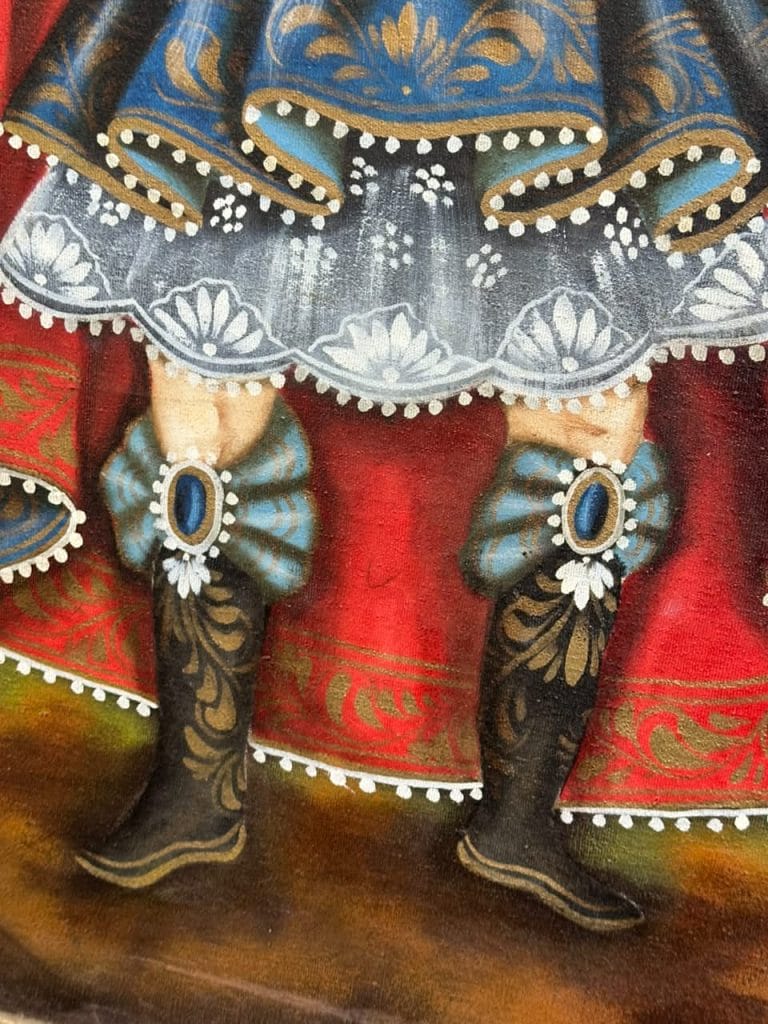 CUADRO PINTURA ARCÁNGEL GABRIEL – ESTILO CUSQUEÑO - Imagen 7