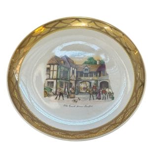 Plato decorativo de porcelana vintage Old Coach House