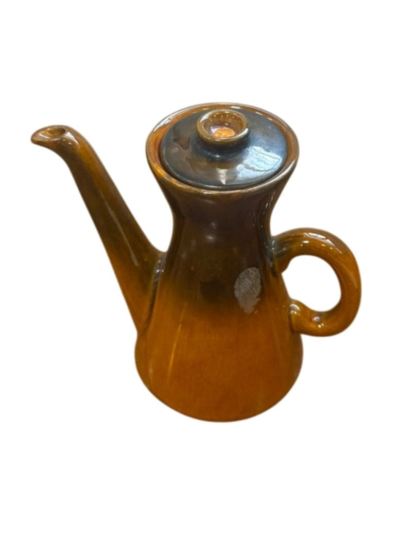 Cafetera o tetera de cerámica vintage cónica - Imagen 2