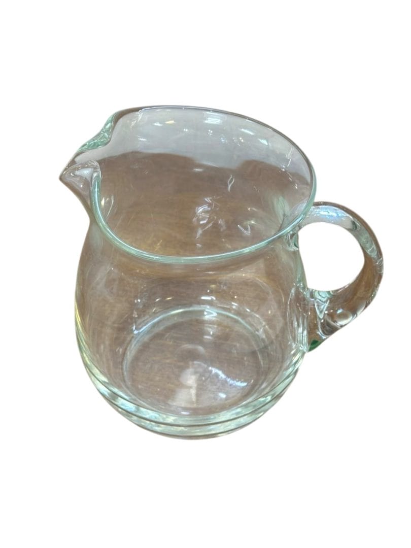 Jarra de vidrio transparente vintage de mesa - Imagen 2
