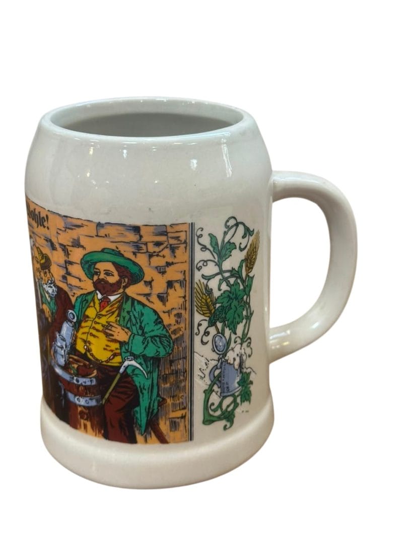Chopp ceramico cervecero vintage Zum Wohle - Imagen 3