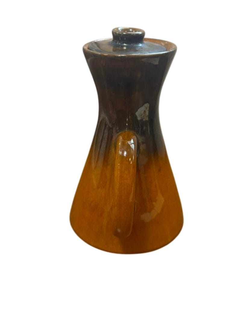 Cafetera o tetera de cerámica vintage cónica - Imagen 3