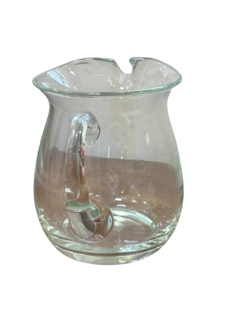 Jarra de vidrio transparente vintage de mesa - Imagen 3
