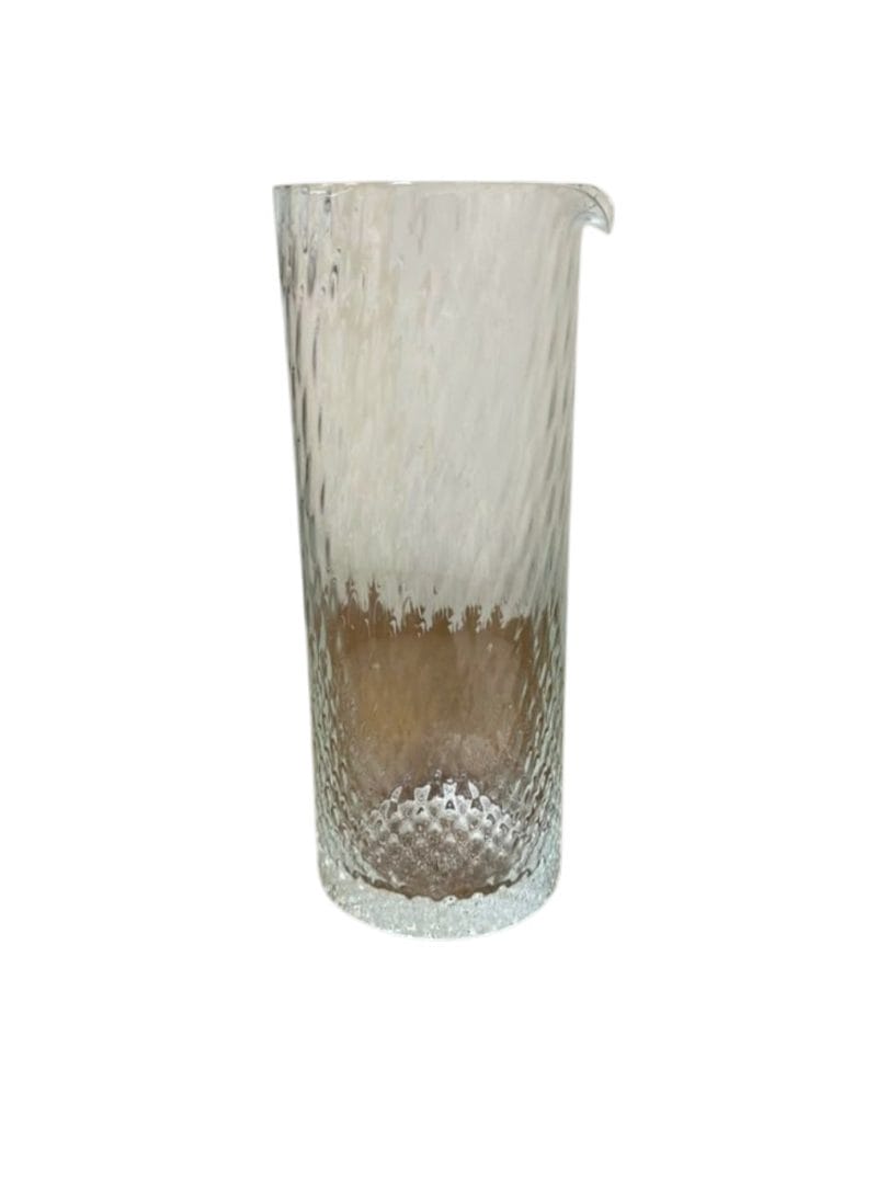 Jarra de vidrio labrado con textura en relieve - Imagen 3