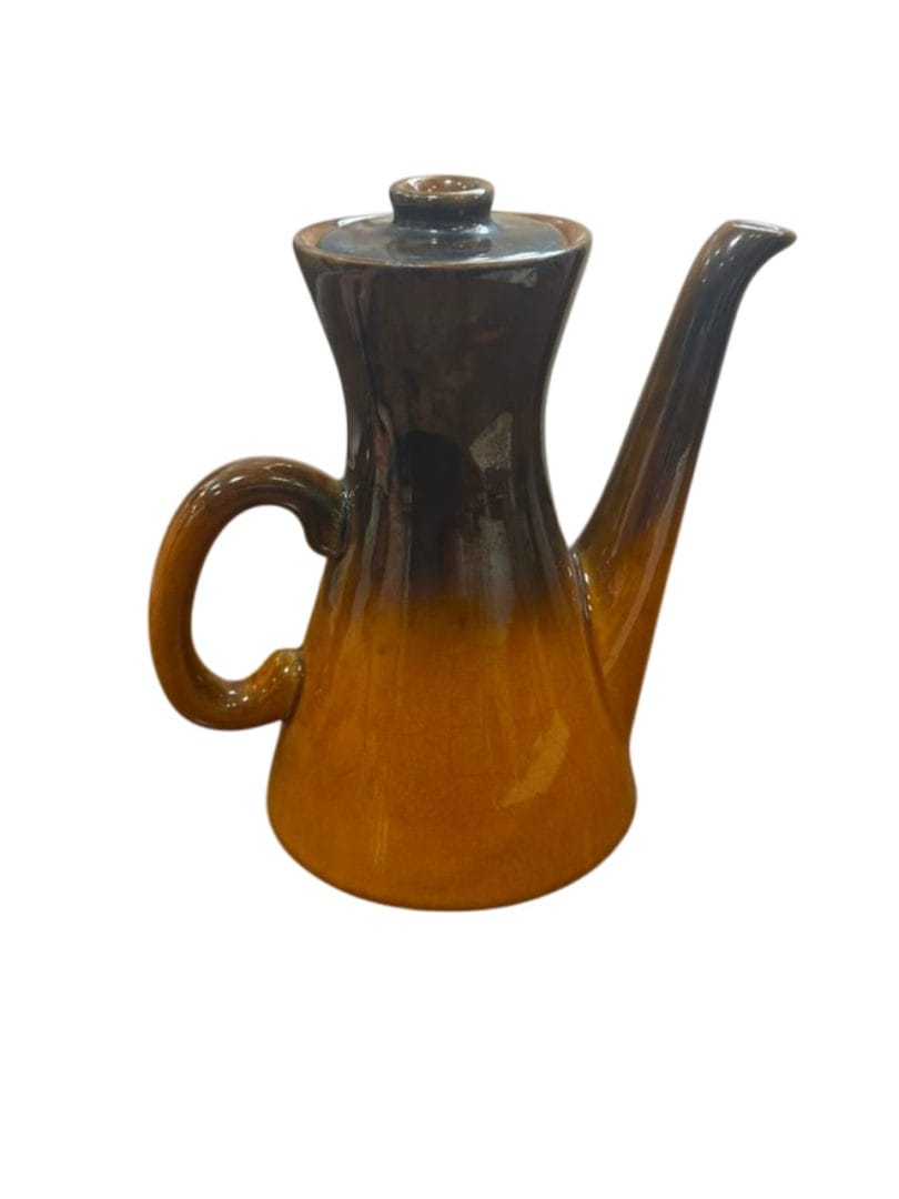 Cafetera o tetera de cerámica vintage cónica - Imagen 4