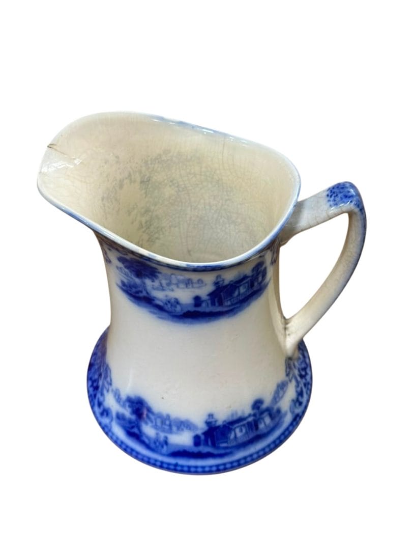 Jarra de porcelana / loza con estilizado diseño britanico - Imagen 5