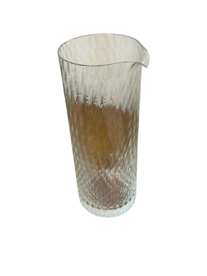 Jarra de vidrio labrado con textura en relieve - Imagen 4