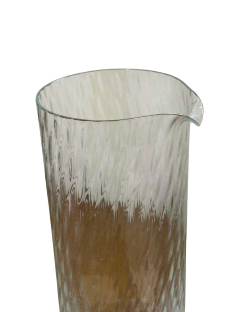 Jarra de vidrio labrado con textura en relieve - Imagen 5