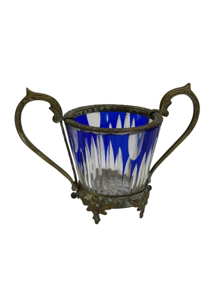 Recipiente de cristal con montura de bronce - Imagen 6