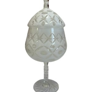 COPETÓN / CARAMELERA DE CRISTAL ESTILO CHECOSLOVACO
