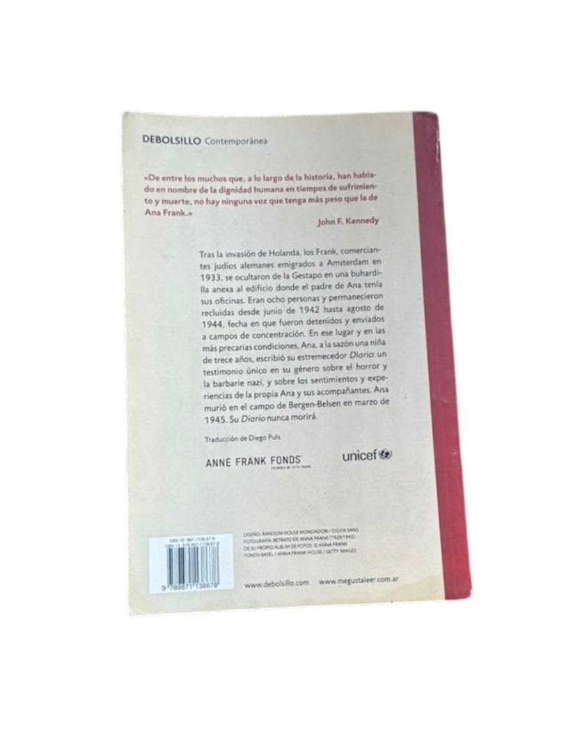 Libro Diario De Ana Frank - Editorial Debols!llo - Imagen 2