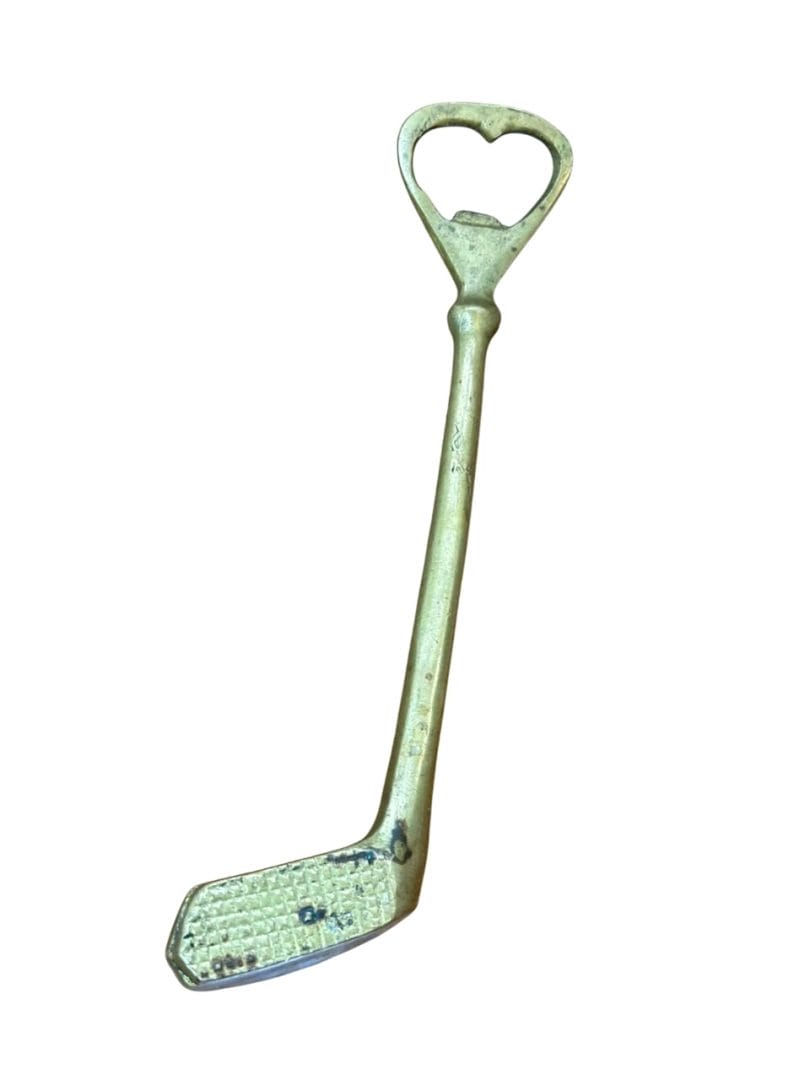 Destapador vintage de bronce con forma de palo de golf - Imagen 6