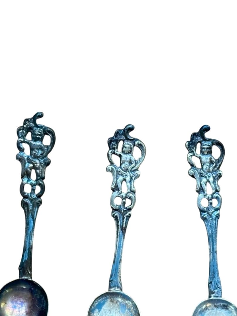 SET DE 12 CUCHARITAS DE POSTRE EN PLATA SELLADA (800) – CON ESTUCHE RIGIDO "DOMUS" - Imagen 7