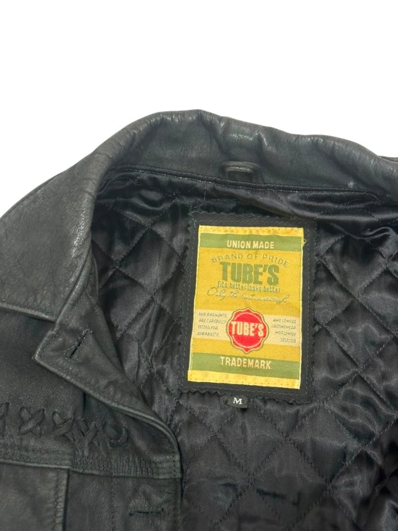 CAMPERA DE CUERO MARCA TUBE’S – TALLE M - Imagen 3