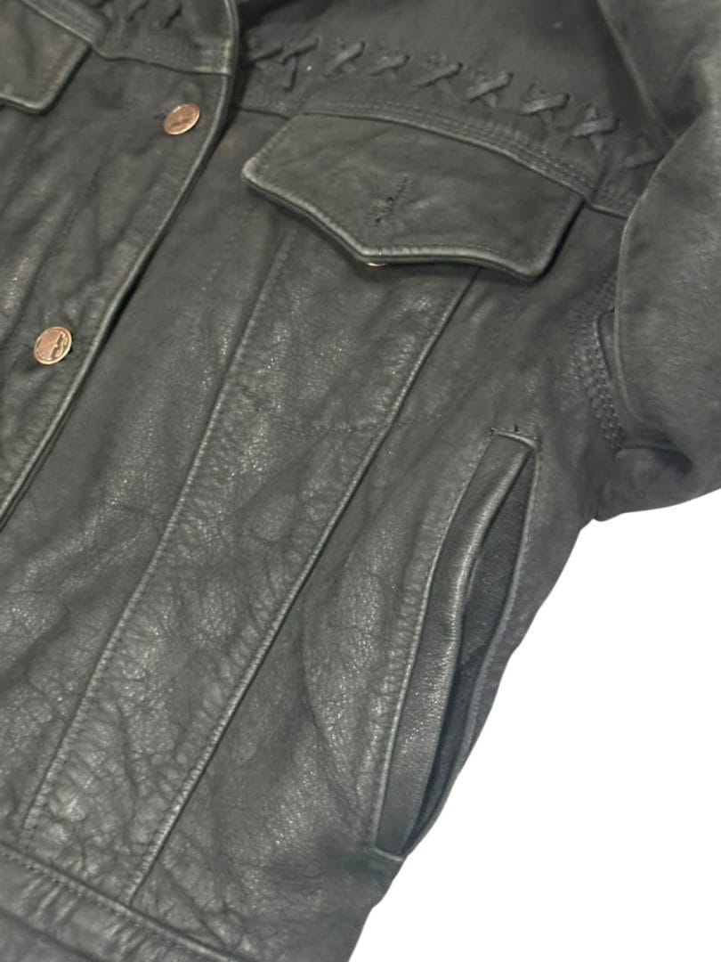 CAMPERA DE CUERO MARCA TUBE’S – TALLE M - Imagen 8