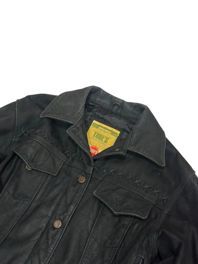 CAMPERA DE CUERO MARCA TUBE’S – TALLE M - Imagen 9