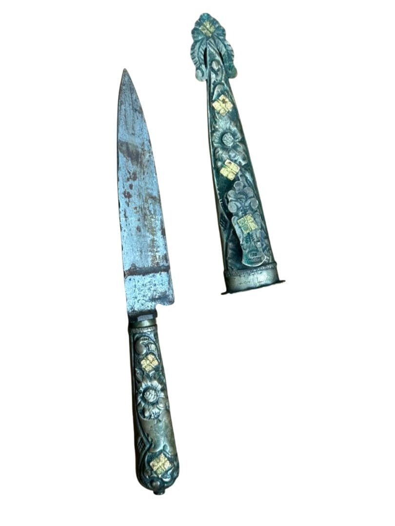 CUCHILLO / DAGA DE CAMPO "LA MOVEDIZA" – INDUSTRIA ARGENTINA (PLATA 800) - Imagen 9