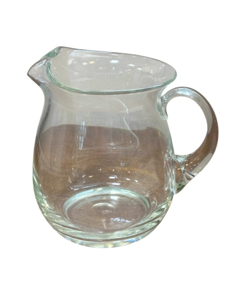Jarra de vidrio transparente vintage de mesa - Imagen 5