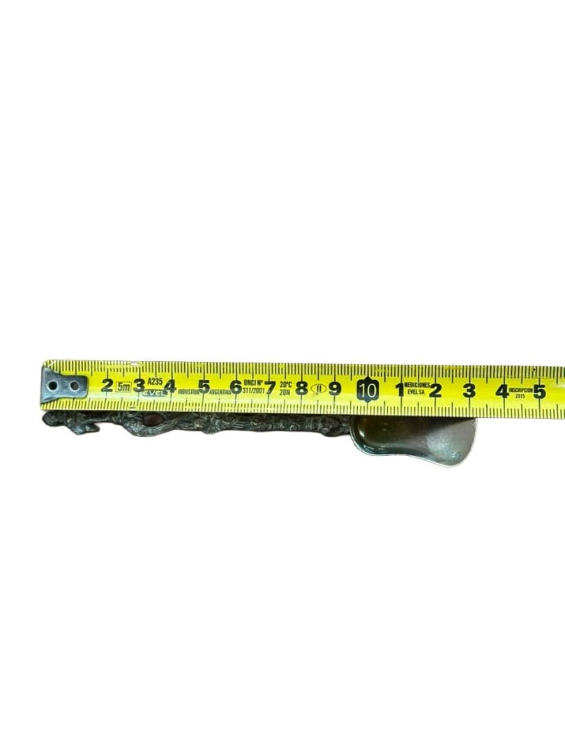SET DE 12 CUCHARITAS VINTAGE DE METAL TRABAJADO – INDUSTRIA ARGENTINA - Imagen 11