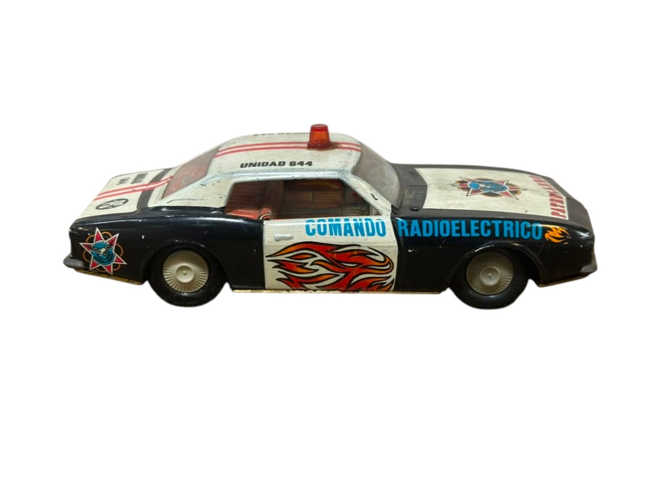 JUGUETE VINTAGE AUTO DE POLICÍA PATRULLERO “COMANDO RADIOELÉCTRICO”