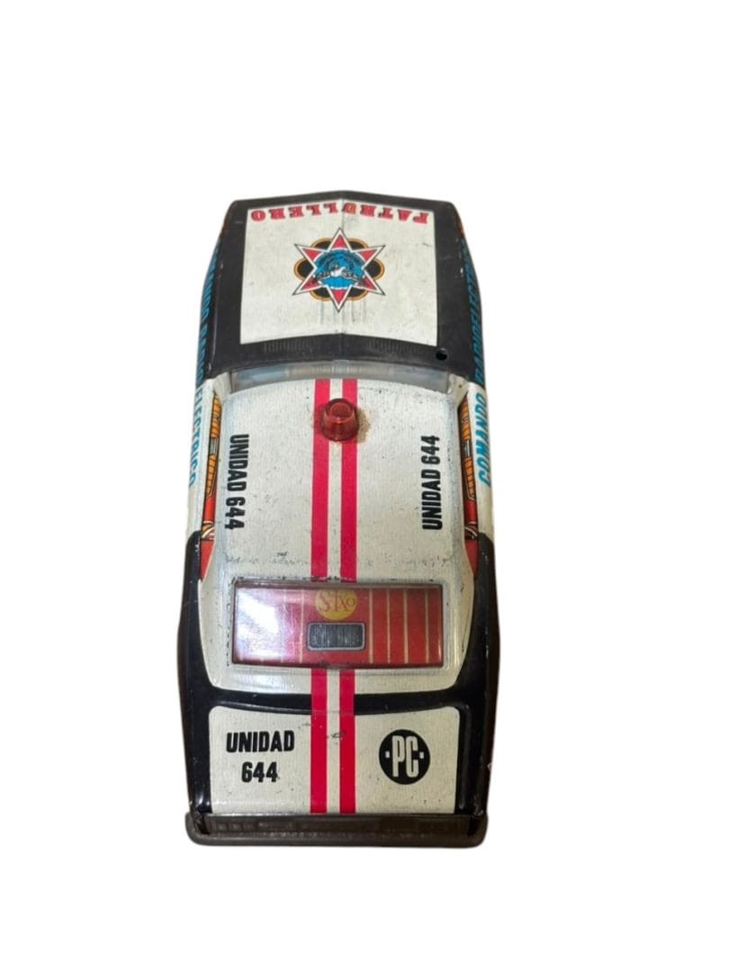 JUGUETE VINTAGE AUTO DE POLICÍA PATRULLERO “COMANDO RADIOELÉCTRICO” - Imagen 4