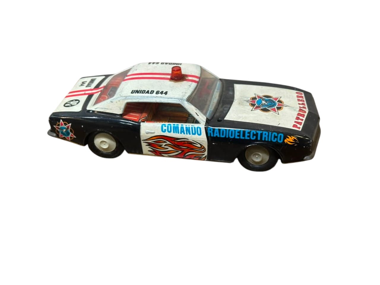JUGUETE VINTAGE AUTO DE POLICÍA PATRULLERO “COMANDO RADIOELÉCTRICO” - Imagen 5