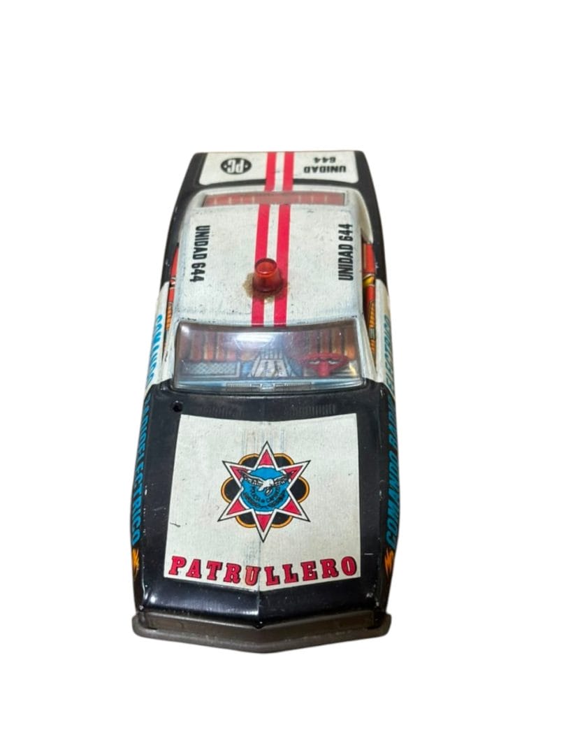 JUGUETE VINTAGE AUTO DE POLICÍA PATRULLERO “COMANDO RADIOELÉCTRICO” - Imagen 9