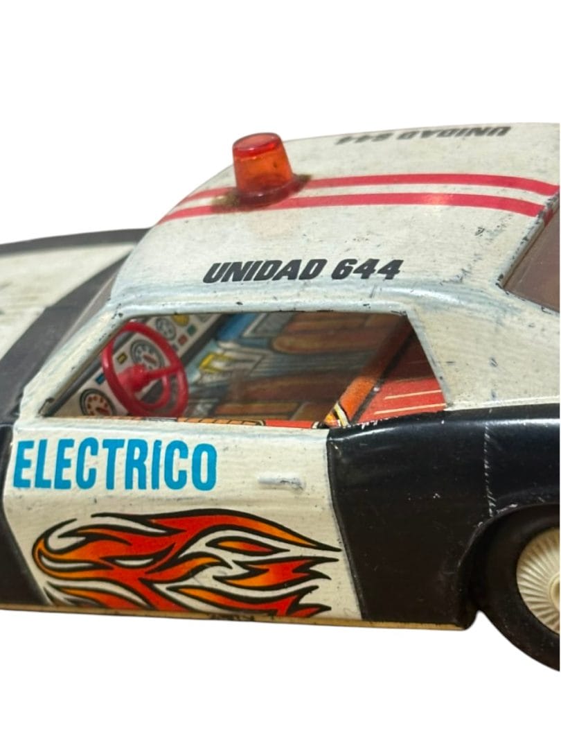 JUGUETE VINTAGE AUTO DE POLICÍA PATRULLERO “COMANDO RADIOELÉCTRICO” - Imagen 10