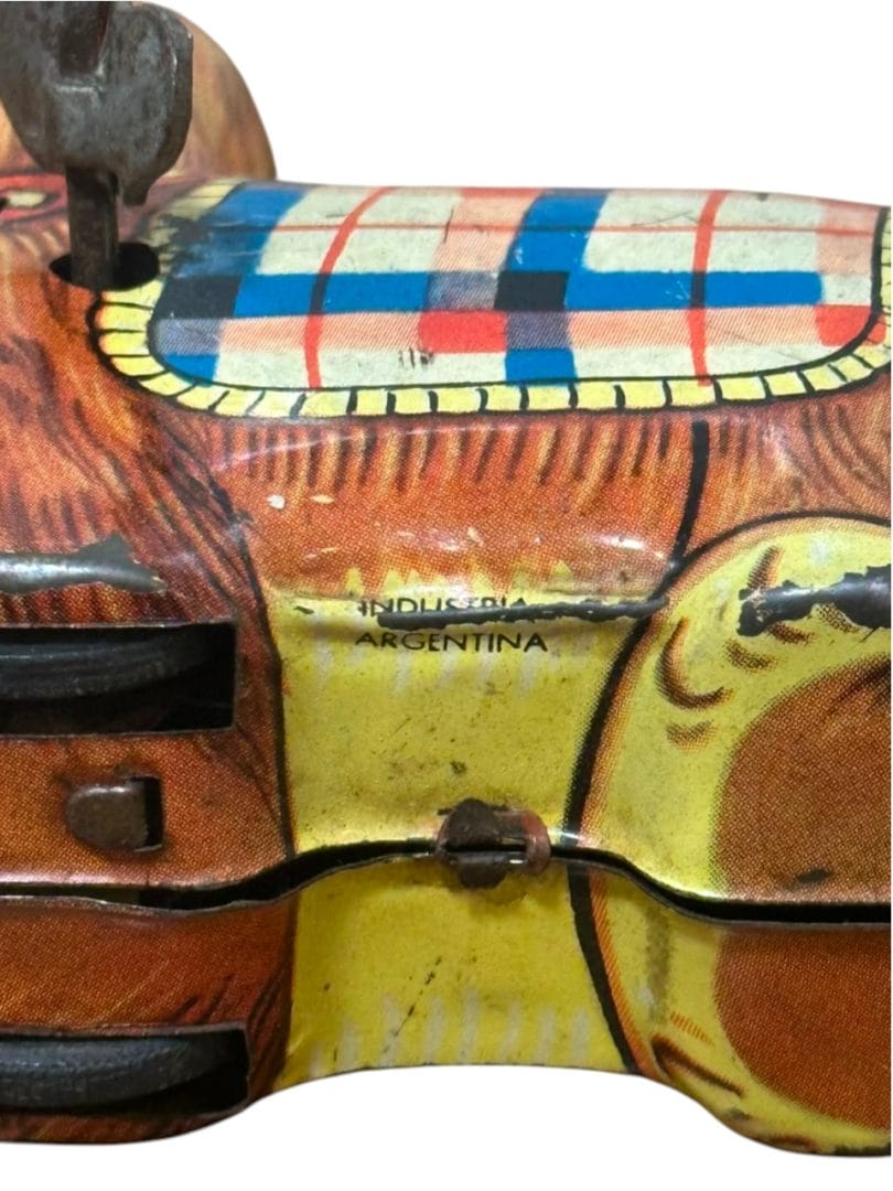 JUGUETE VINTAGE PERRITO DE HOJALATA A CUERDA - Imagen 8