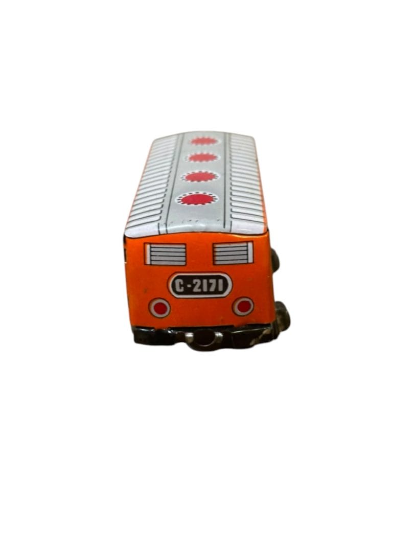 Vagón de tren de hojalata vintage Happy Train - Imagen 5