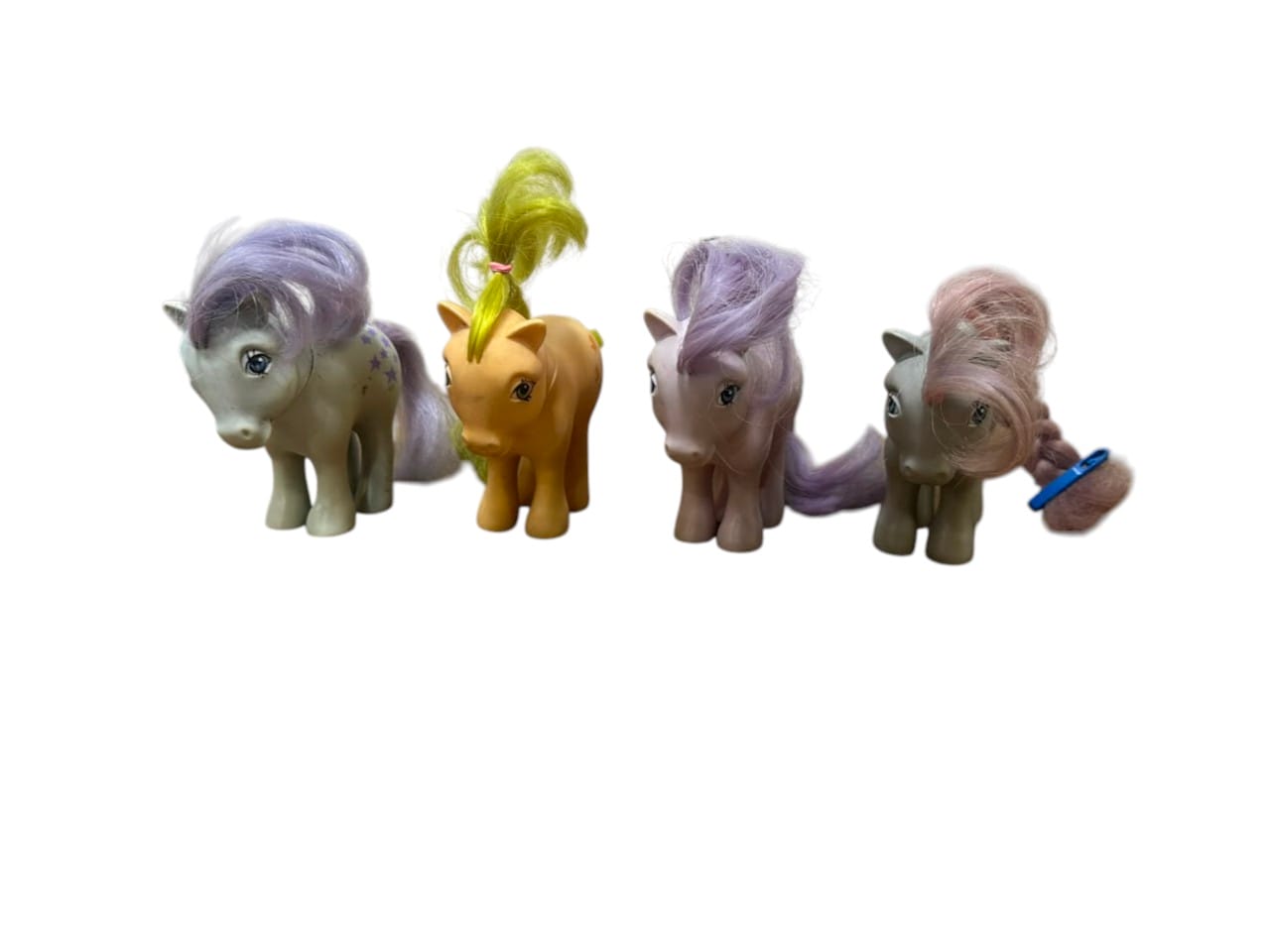 SET DE 4 FIGURAS/MUÑECAS MY LITTLE PONY VINTAGE G1 – HASBRO (1982)