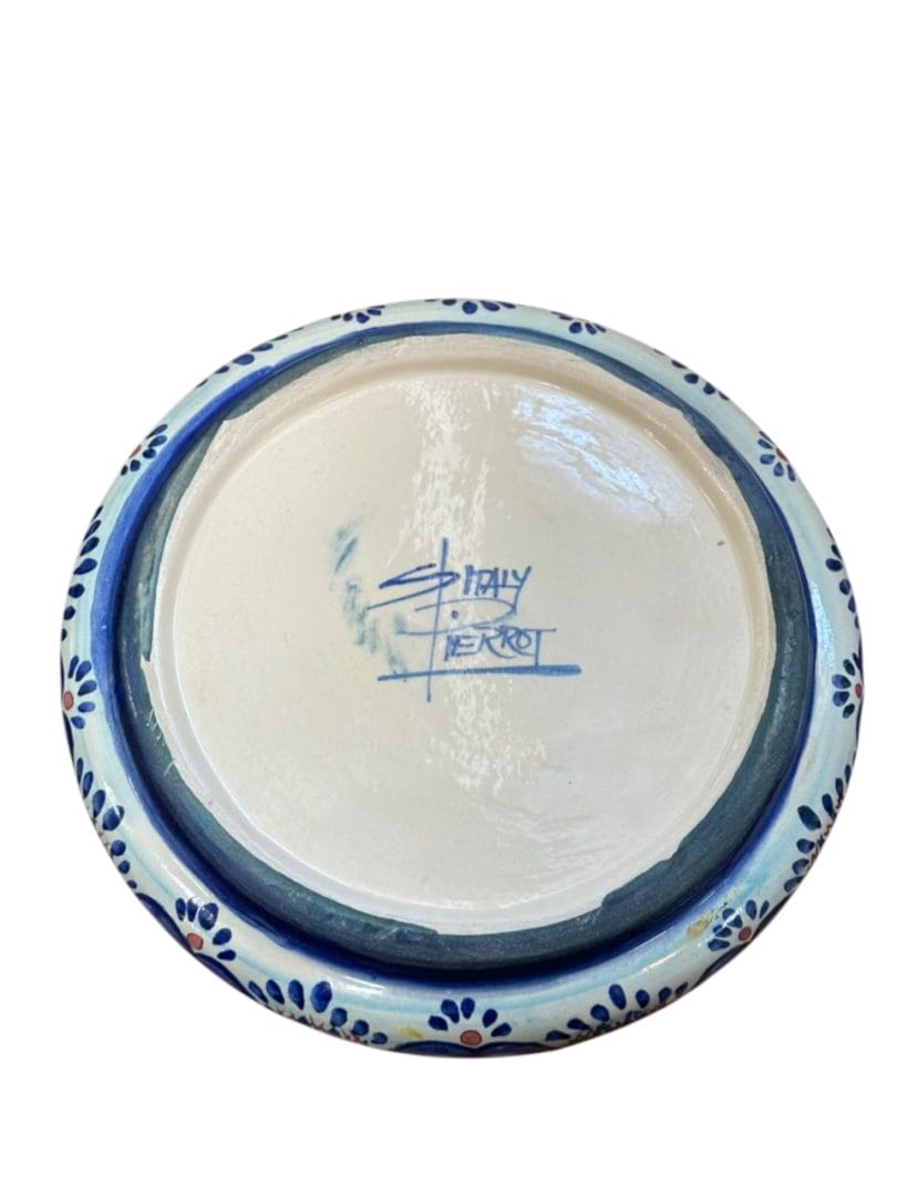 Bombonera / dulcera de ceramica artesanal italiana con tapa Pierrot - Imagen 4